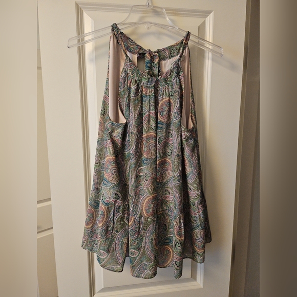 Allsaints Roma Shahmina Top Chiffon Swing Tank Sz 4 - Picture 8 of 10